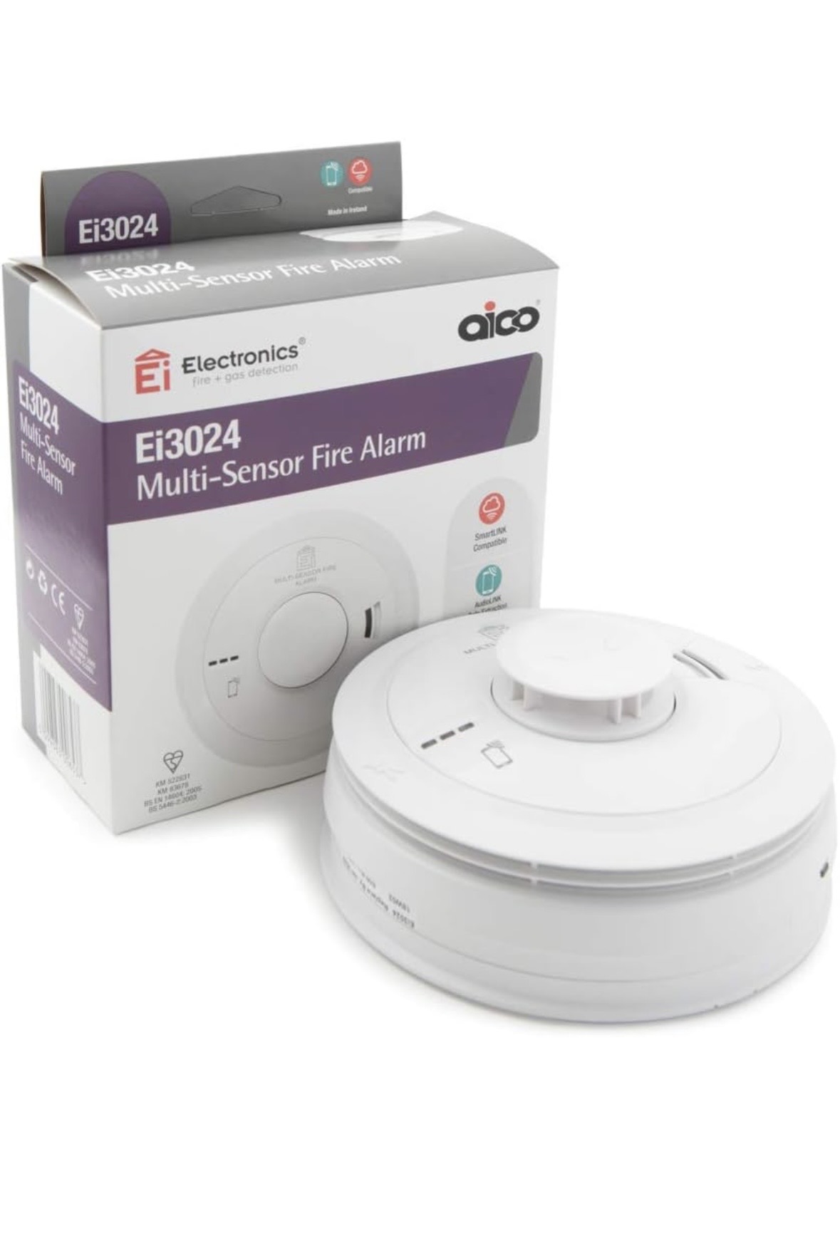 Smoke, heat and carbon-monoxide alarms